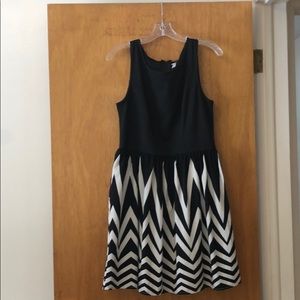 Chevron Black and White Dress